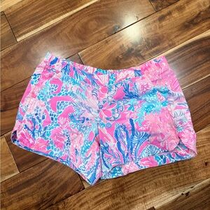 Lilly Pulitzer Pink and Blue Patterned Shorts